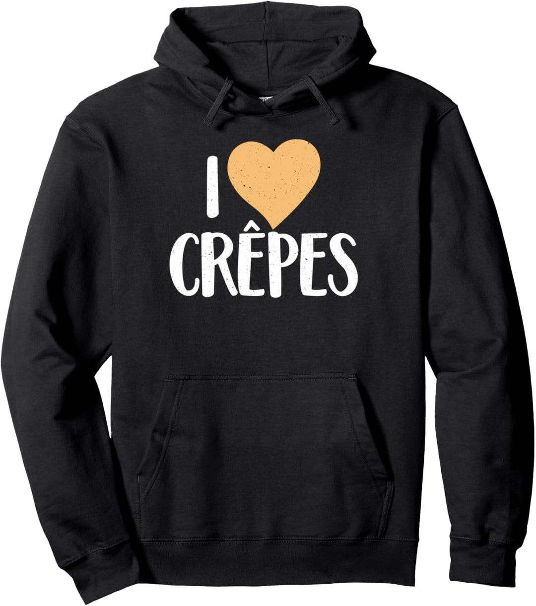 Ich liebe Crepes Pullover Hoodie