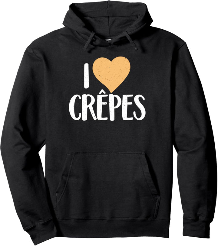 Ich liebe Crepes Pullover Hoodie