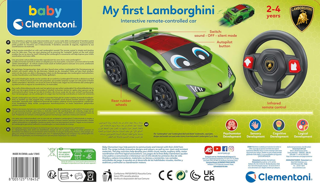 Prime attività Clementoni My First Lamborghini Radicomando