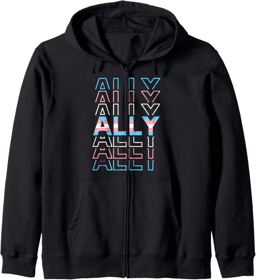 Ally Transgender Transsexual Trans Pride Flag LGBT Men Women Kapuzenjacke