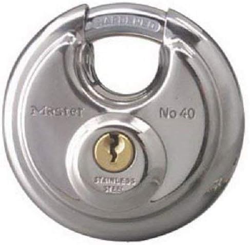 Master Lock 40T Diskusschloss aus Edelstahl, 2er-Pack 2 Pack - Keyed Alike, 2 Pack - Keyed Alike