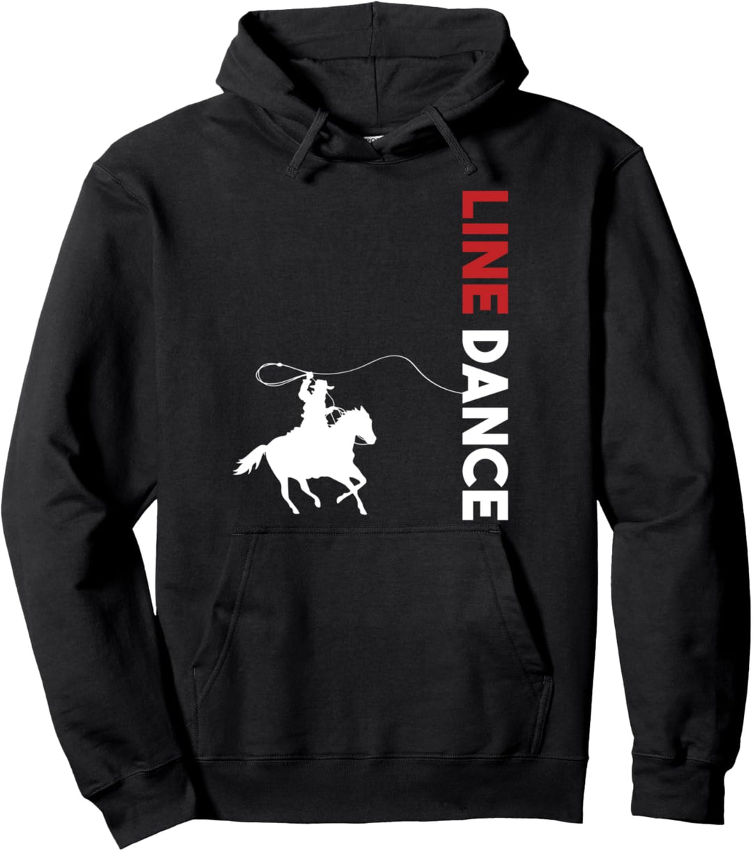 Linedance Pferd Cowboy Western Line Dancer Tanzen Geschenk Pullover Hoodie