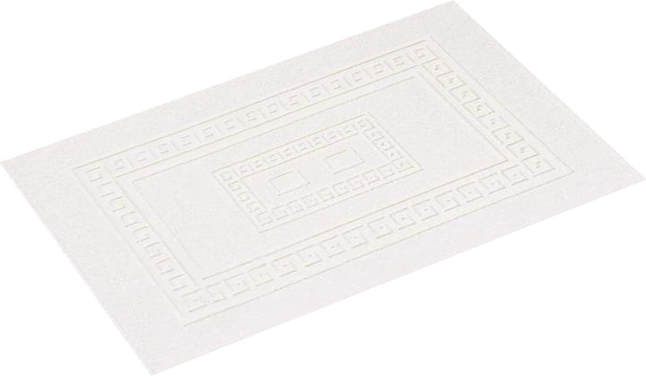 HomeLife Badezimmerteppich Weiss, 60X90 - Badematte saugstark - Maschinenwaschbarer Badteppich - Bad