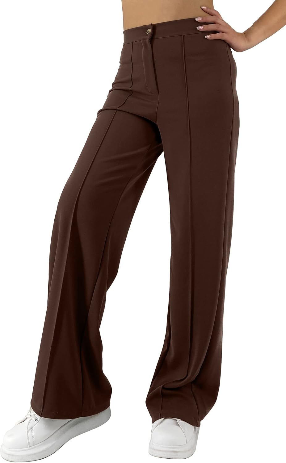 Jophy & Co. Damenhose mit weitem Bein (Artikelnr. 6554) XL Braun, XL Braun