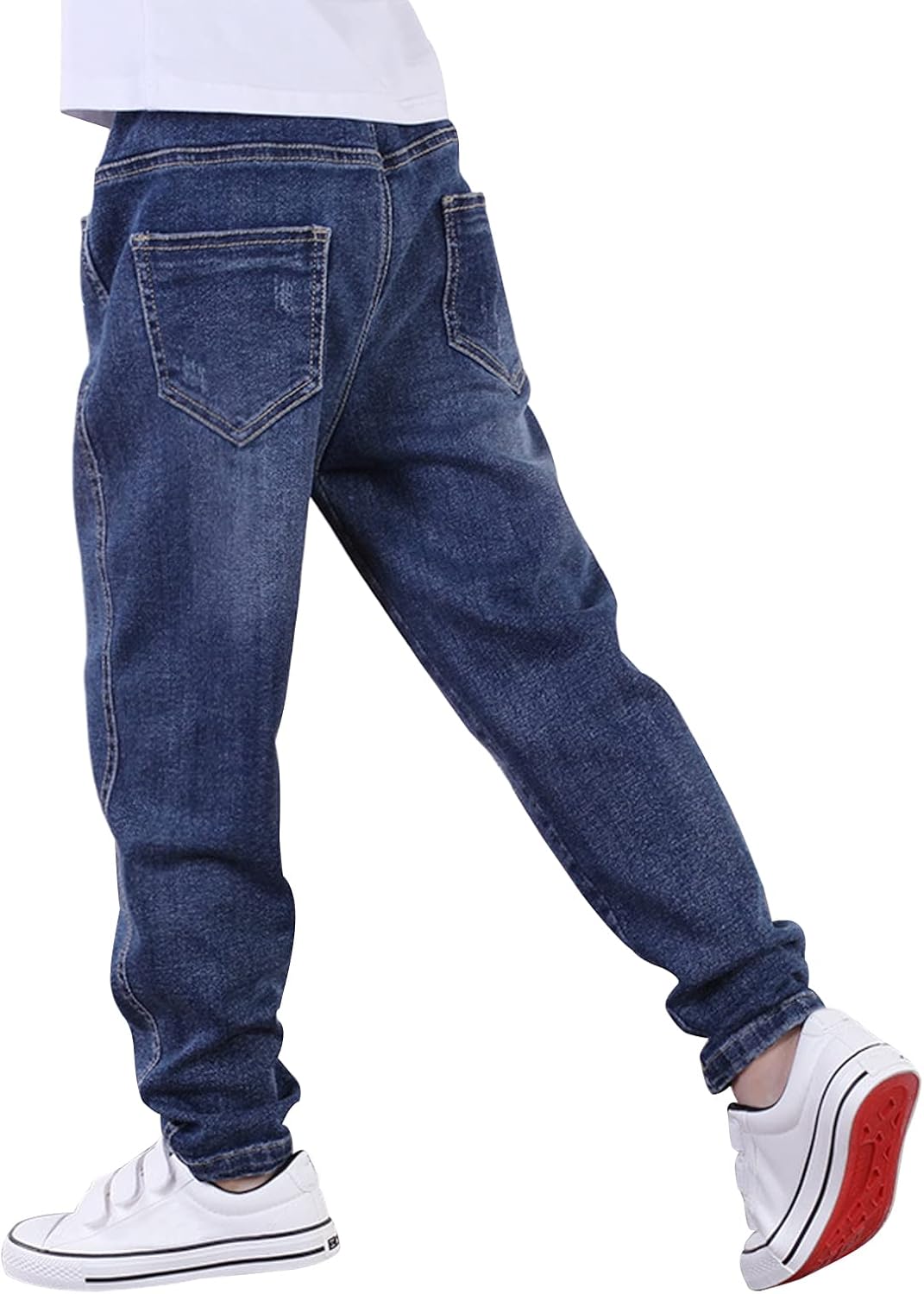 YoungSoul Jungen Jeanshosen - Jeans mit Abschürfungen - Kinder Hose mit elastischem Bund Gr. 128-176