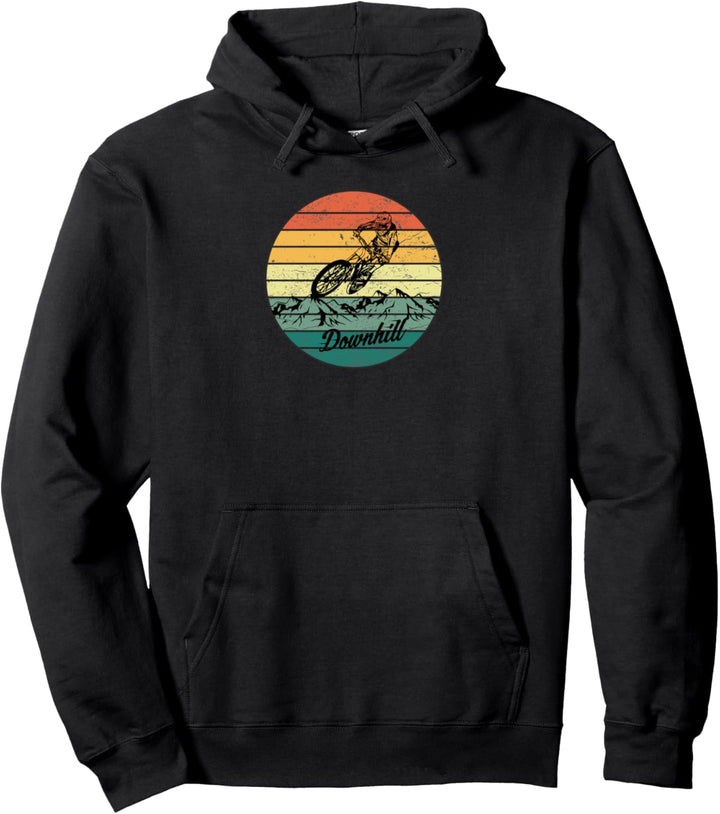 Mountainbike Downhill Retro Berge Pullover Hoodie