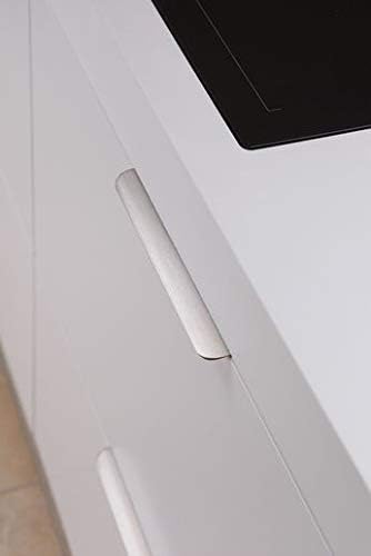goldenwarm 20x 128mm Möbelgriffe Profilgriff Aluminium Schrankgriffe Modernes Gebürstet Küchengriffe