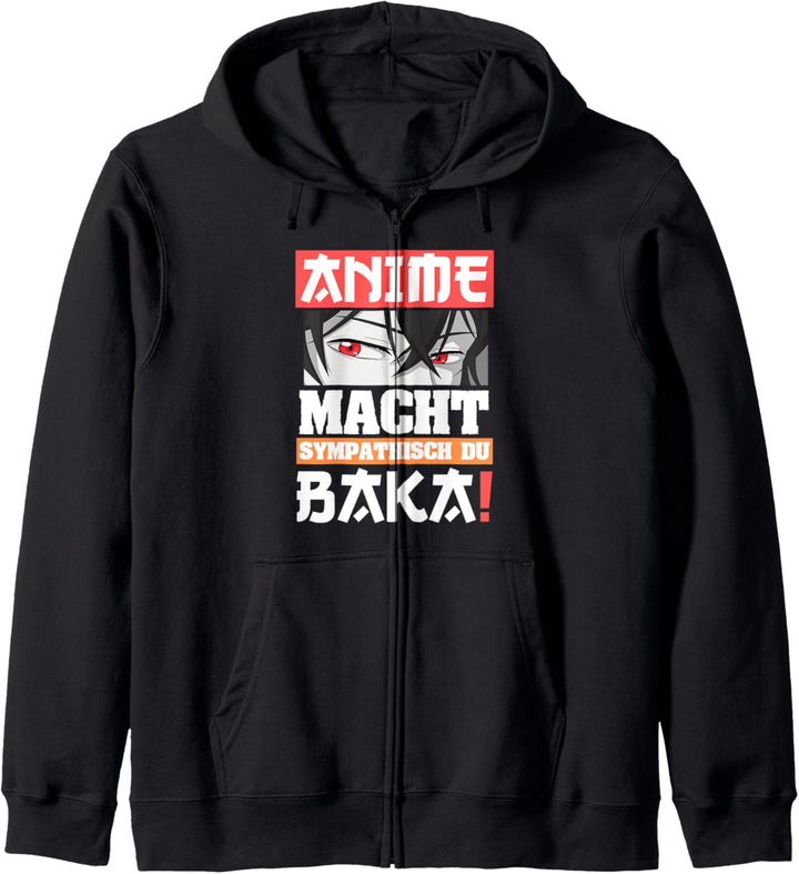 Lustiges Japan Baka Anime Macht Sympathisch du Baka Kapuzenjacke