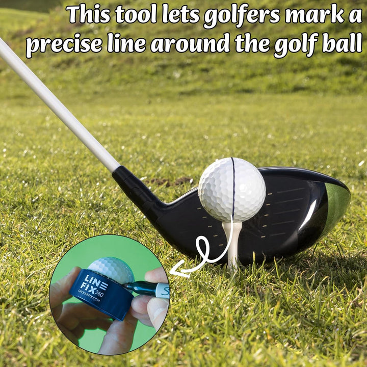 GrooveFix LineFix360 - Ball line Marker Blau, Blau
