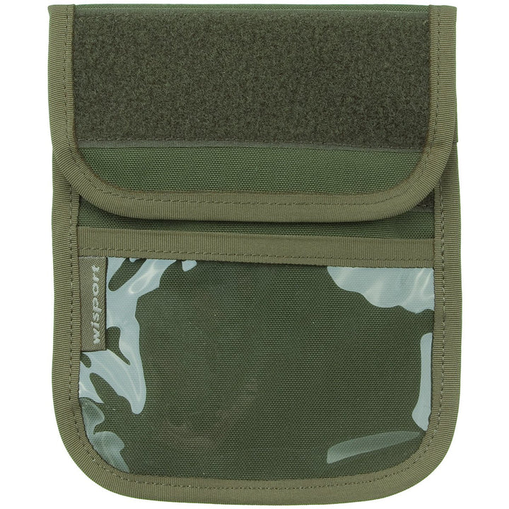 Wisport Patrol Hals ID Brieftasche Oliv Grün