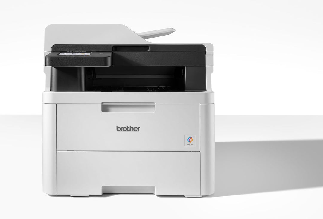 Brother DCP-L3555CDW - Kompaktes 3-in-1 Farb-LED Multifunktionsgerät mit WLAN/LAN, ADF und Duplexdru