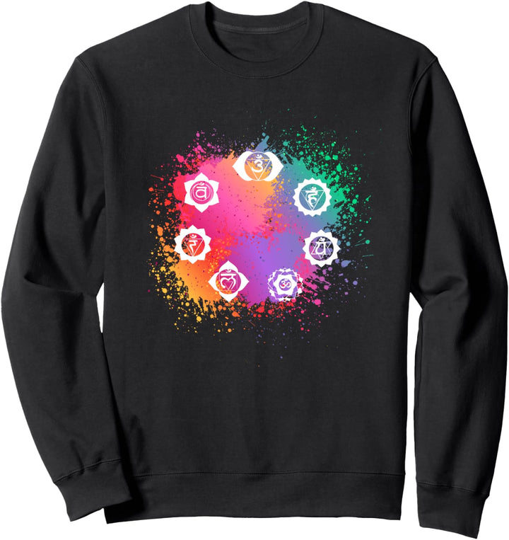 Chakren Elemente Splash I Buddha Buddhismus Yoga Sweatshirt