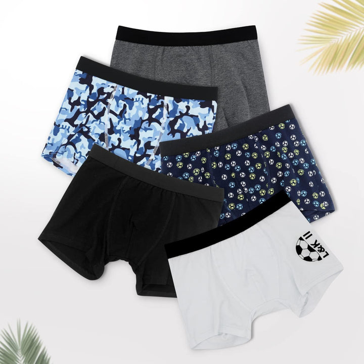 L&K-II Boxershorts Jungen Baumwolle Kinder Unterhosen 10er Pack 1604 146-152 Mehrfarbig 2, 146-152 M