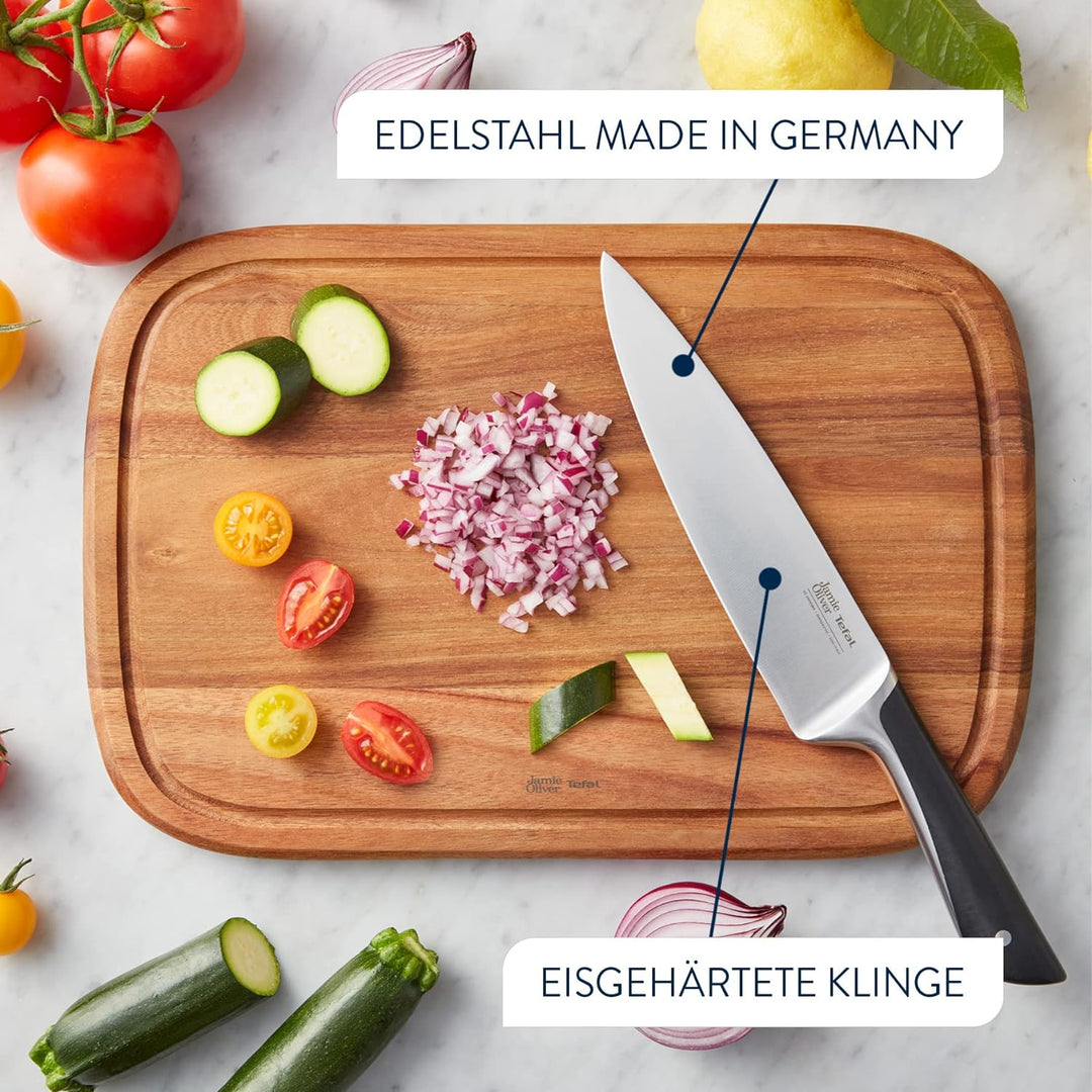 Jamie Oliver by Tefal K26701 Kochmesser 20 cm | hohe Schneideleistung | unverwechselbares Design | w
