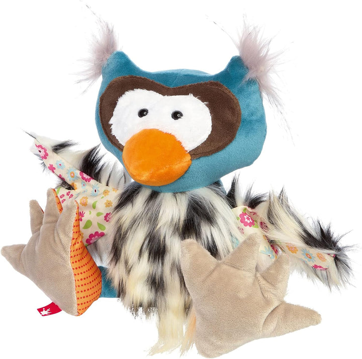 SIGIKID 42854 Stofftier Eule Patchwork Sweety Kuscheltier zum Spielen & Schmusen aus weichem Materia