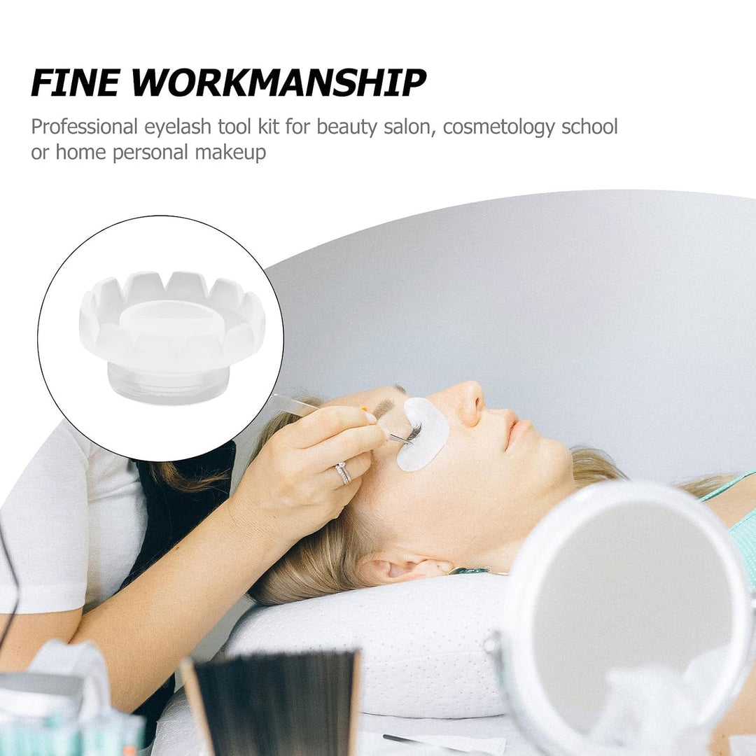 Supvox Aufbewahrungsbecher aus Weissem Kunststoff Einweg für Wimpernkleber 200 Stück Wimpernkleberha