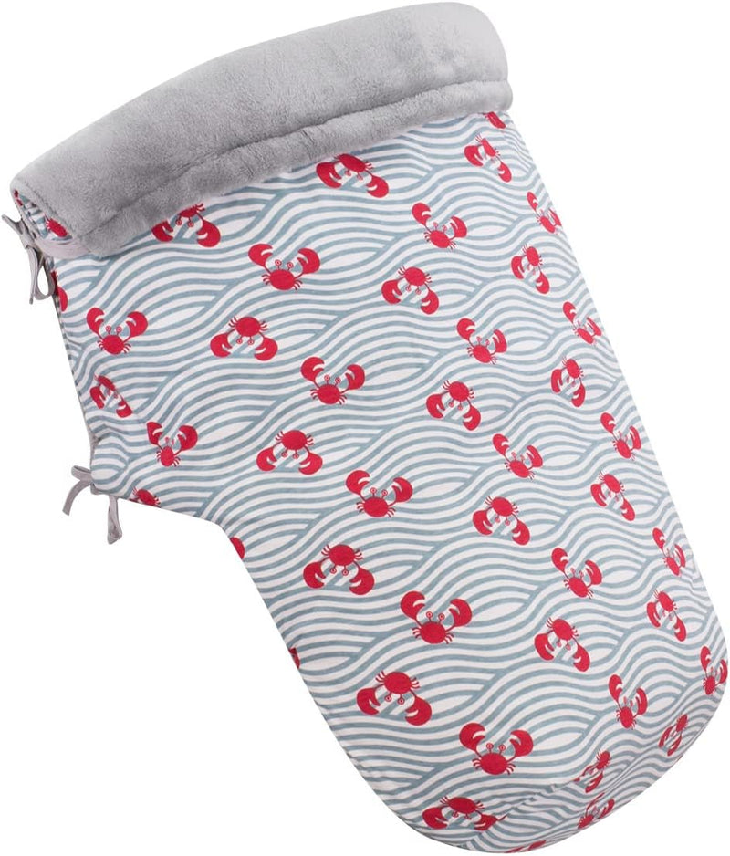 JYOKO KIDS Universal Baby Fusssack Kinderwagen, Extra Weicher Fleece für den Winter (CRABBY, Fleece