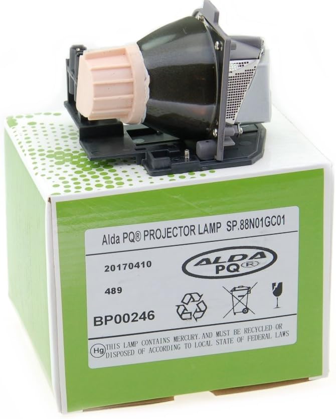 Alda PQ-Premium, Beamerlampe/Ersatzlampe für OPTOMA HD65 Projektoren, Lampe mit Gehäuse