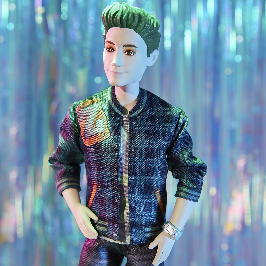 Disney Zombies 3 Zed Fashion Puppe, 30,5 cm, Zombie-Puppe mit grünem Haar, Outfit, Schuhe und Access