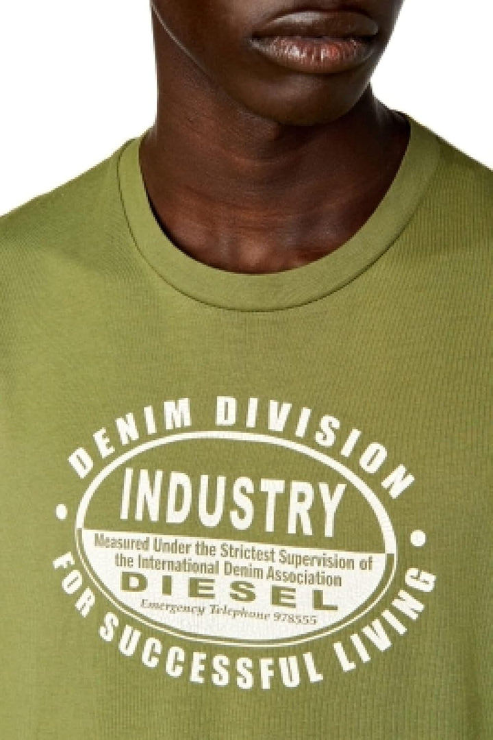 Diesel Herren T-Shirt XXS 5bk-0grai, XXS 5bk-0grai