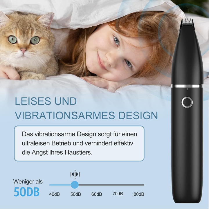 Ankilo Neueste 2 IN 1 Schermaschine hund pfoten Leise Elektrische Profi hundeschermaschine pfotentri