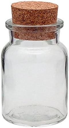 mikken 8 Gewürzgläser 150ml mit Korkverschluss inkl. einer kleinen Holzschaufel 7,5 cm, 150ml