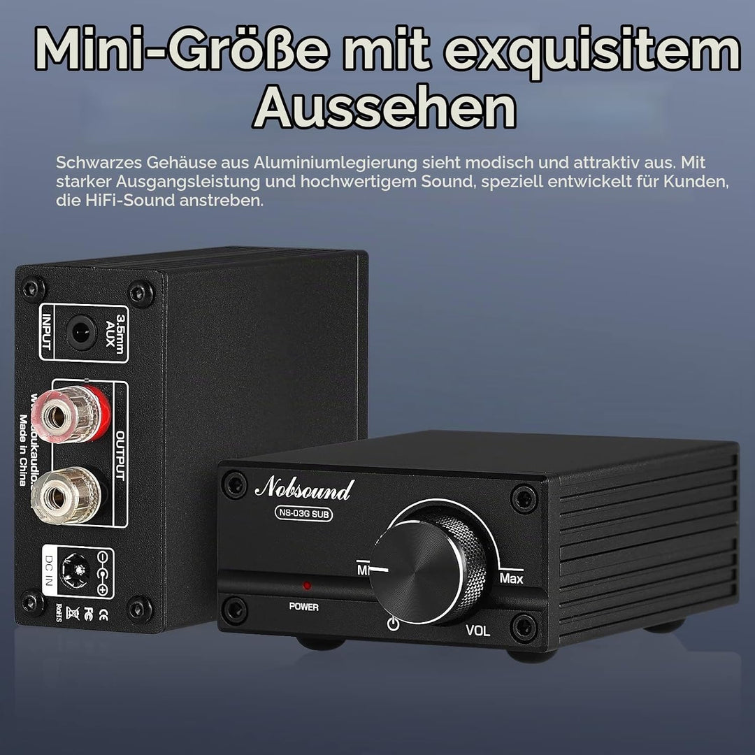 Nobsound 100W Subwoofer / Full Frequency Mono Channel Digital Power Amplifier Audio Mini Amp (Subwoo