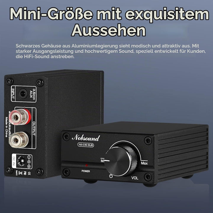 Nobsound 100W Subwoofer / Full Frequency Mono Channel Digital Power Amplifier Audio Mini Amp (Subwoo