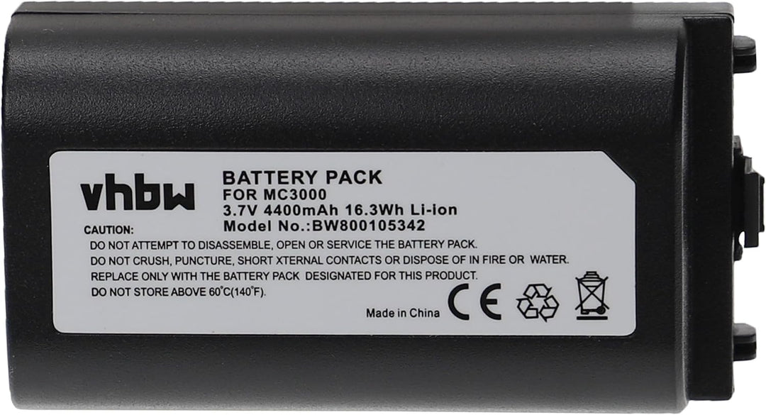vhbw Akku 4400mAh (3.7V) kompatibel mit Barcode Scanner Symbol MC3000S, MC3070, MC3070 Laser, MC3090