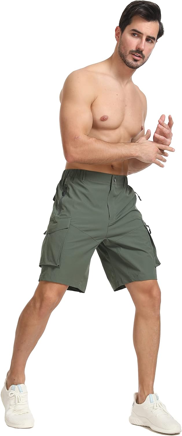 Tansozer Kurze Wanderhose Herren Mit Reissverschlusstasche Outdoor Wandern Bergsteigen Sommer Shorts