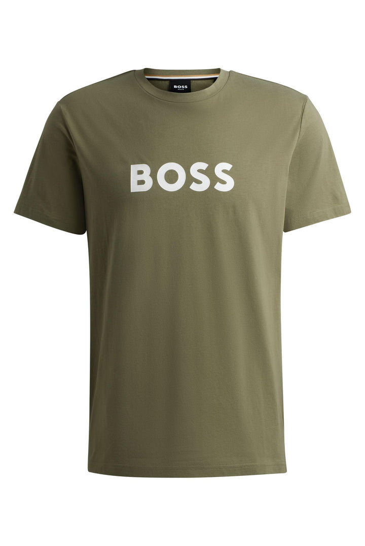 BOSS Herren Shirt Crew-Neck T-Shirt RN S Beige/Khaki250, S Beige/Khaki250