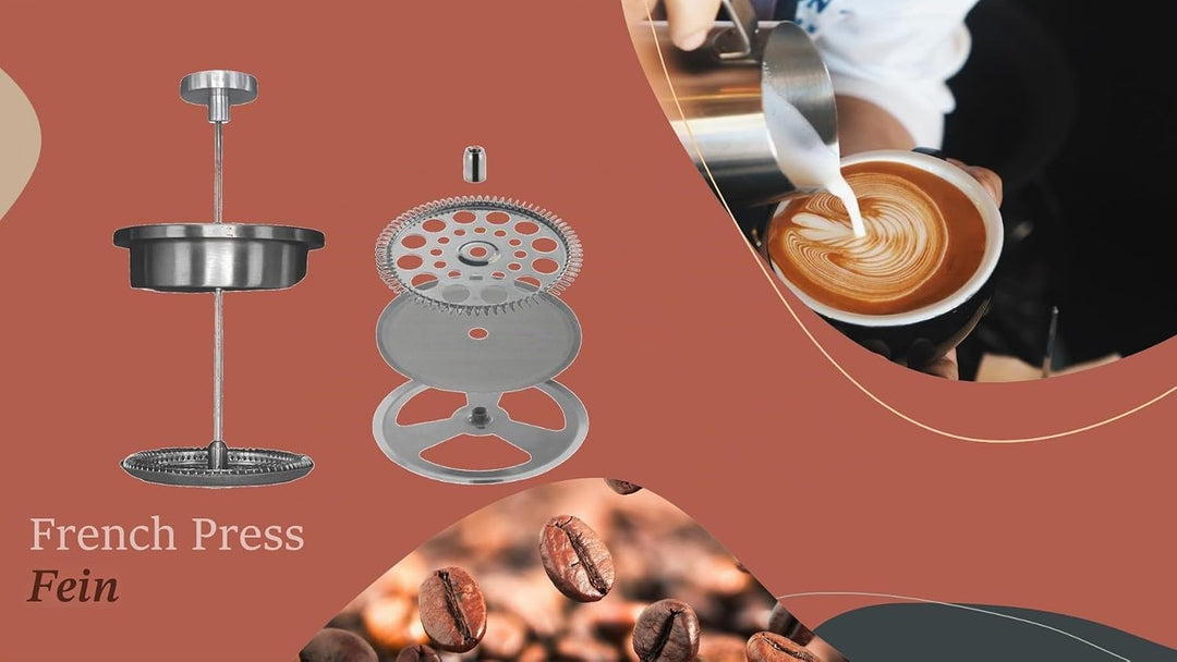 Thermo French Press Fine 0,5L - Geniessen Sie länger heissen Kaffee in stilvoller Eleganz - doppelwa
