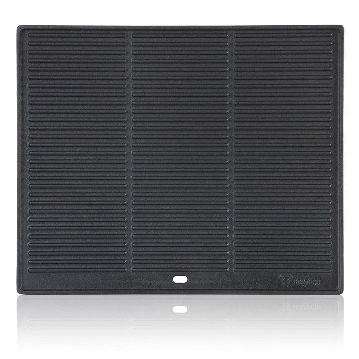 BBQ-Toro Gusseisen Grillplatte | 48 x 39,5 cm | Wendeplatte, beidseitig verwendbar | Rechteckig, Uni