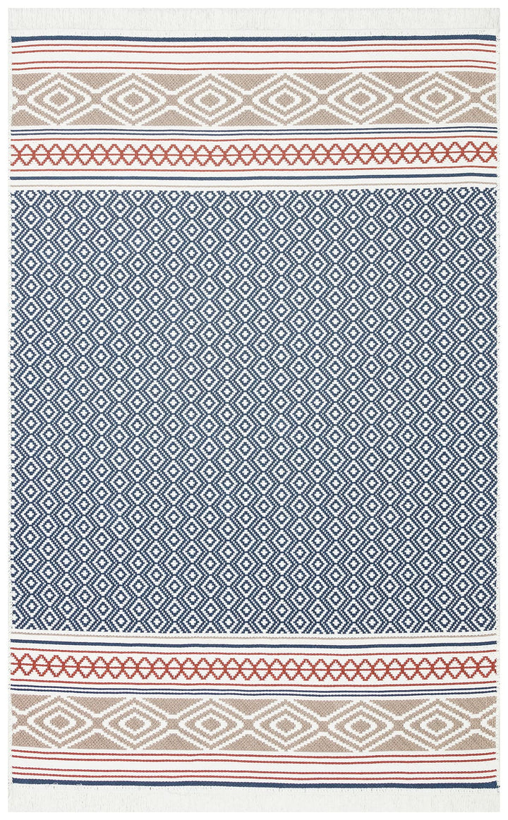 Arya 26 Navy/Beige 80x300cm 80x300 Beige, 80x300 Beige