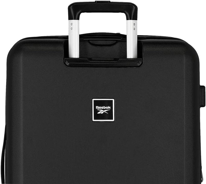 Reebok Roxbury Kofferset Schwarz 55/70 cm Starres ABS Integrierter TSA-Verschluss 119,4 L 6 kg 4 Dop