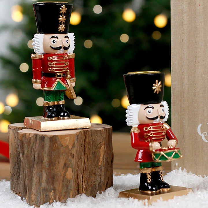 Nussknacker-kerzenhalter, Soldat, Weihnachts-nussknacker-Figur, Kerzenständer, Tischdekoration, Weih