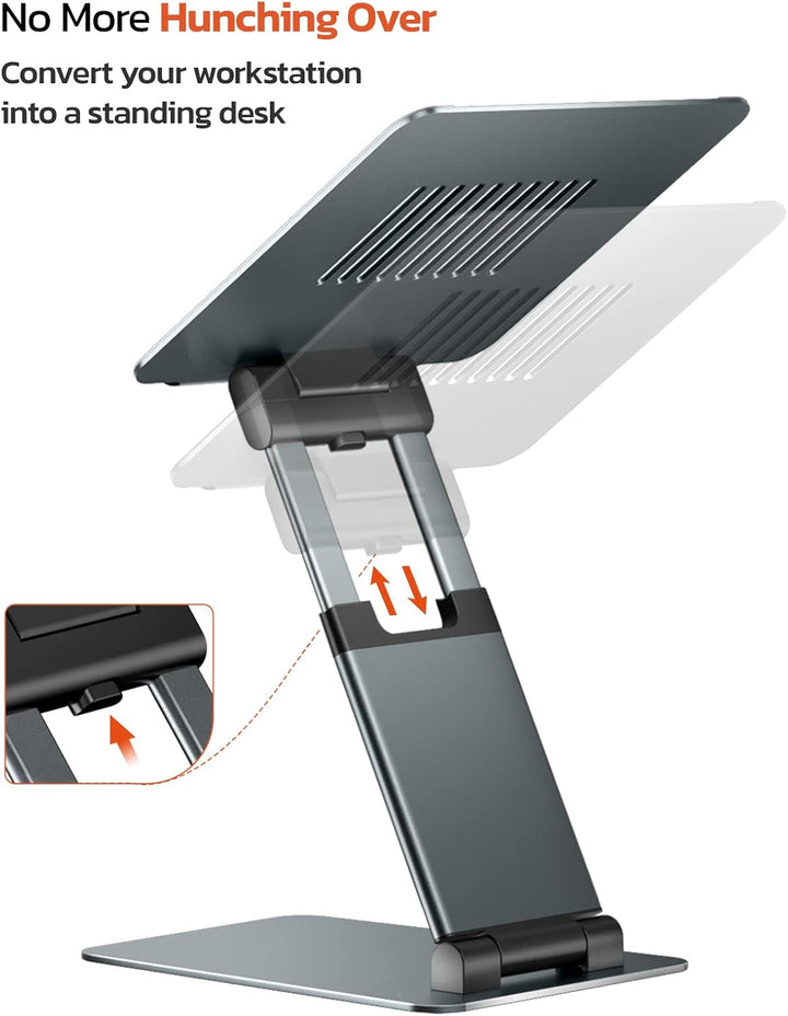 Laptop Ständer Im Stehen Arbeiten, Hoch Höhenverstellbar Laptopständer, Notebook Stand, Erstellen Si