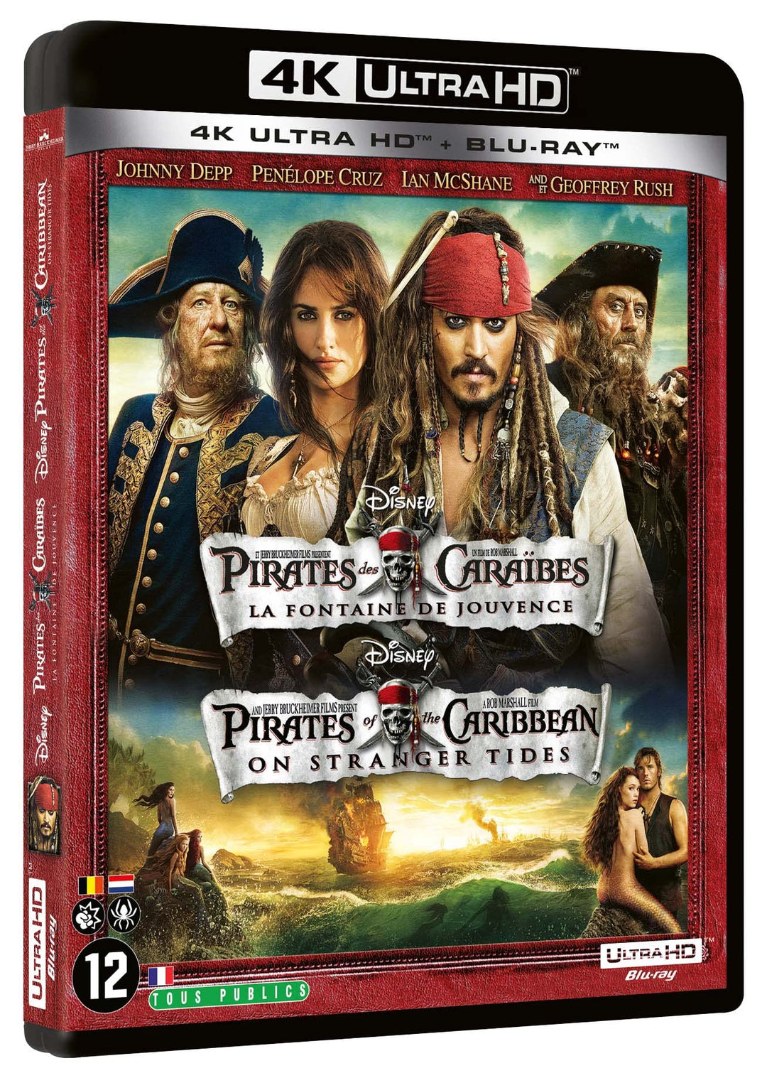 Pirates des caraïbes 4 : la fontaine de jouvence 4k ultra hd [Blu-ray] [FR Import], 4K
