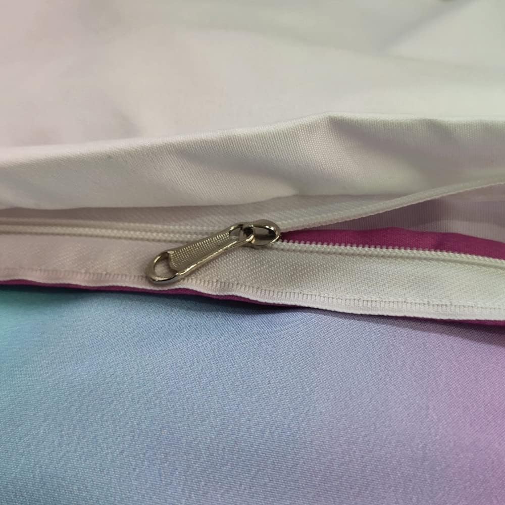 AOXHFNV Einhorn Mädchen Rosa Bettwäsche Set 135x200cm Süsser Einhorn-Stern-Mond-Muster Bettbezug Ein