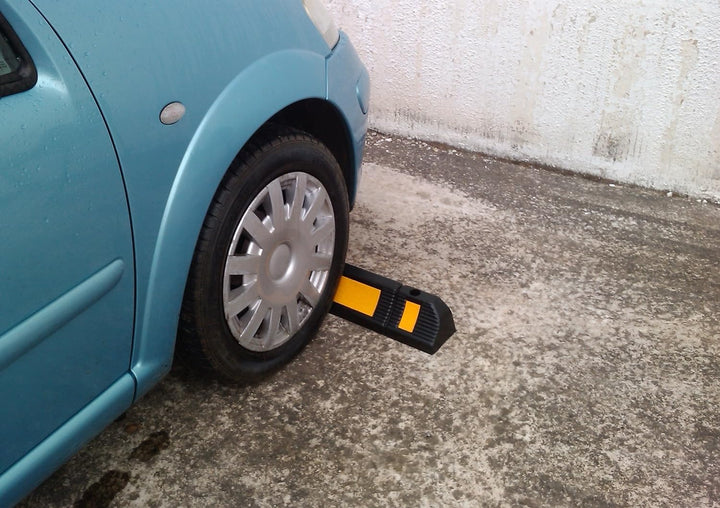 SNS SAFETY LTD RWS-225 Gummi Radstopp-Parkbegrenzung für gewerbliche und Private Parkhäuser, Parkplä