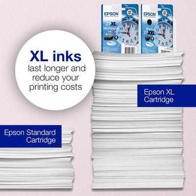 Epson Original 27 Tinte Wecker (WF-3620DWF, WF-3640DTWF, WF-7110DTW, WF-7210DTW, WF-7610DWF, WF-7620