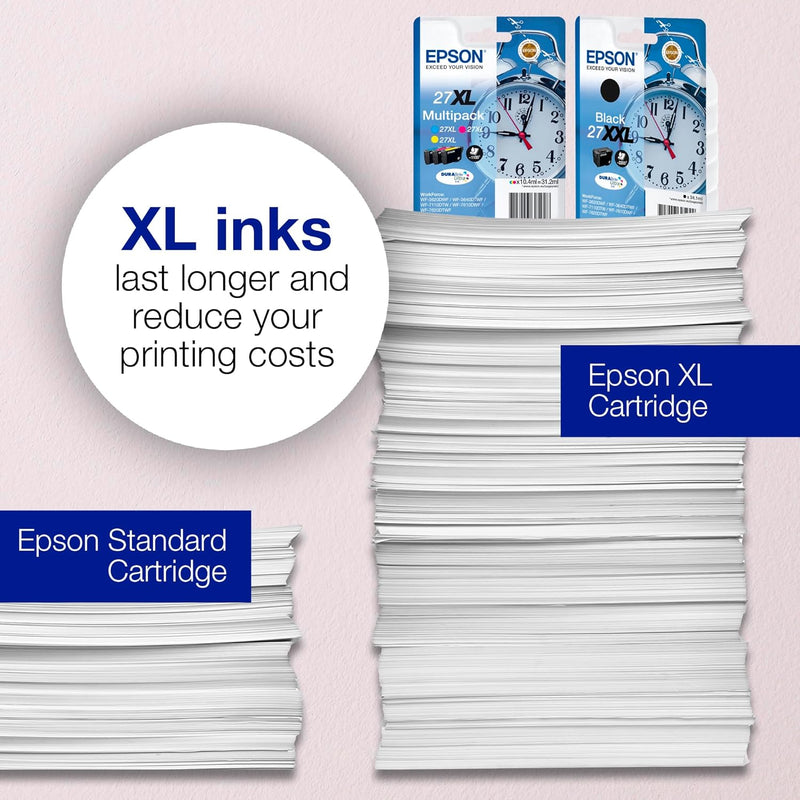 Epson Original 27 Tinte Wecker (WF-3620DWF, WF-3640DTWF, WF-7110DTW, WF-7210DTW, WF-7610DWF, WF-7620