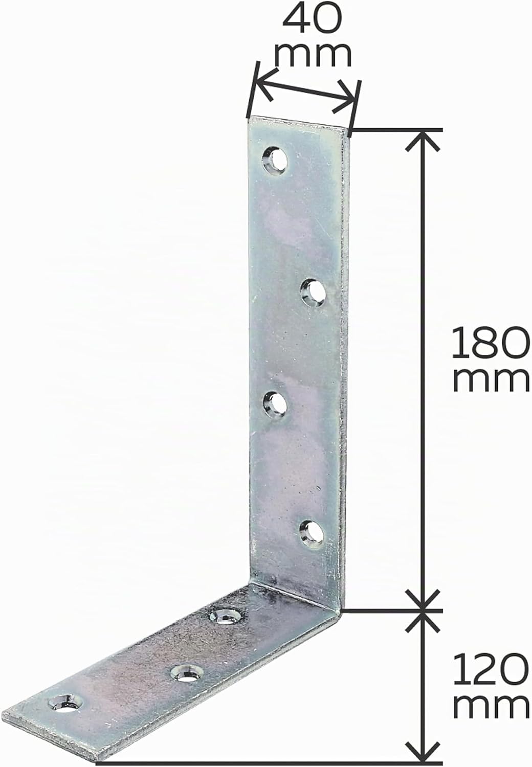 Alberts 848002 Balkenwinkel | galvanisch verzinkt, dickschichtpassviert | 120 x 180 x 40 mm | 20er S