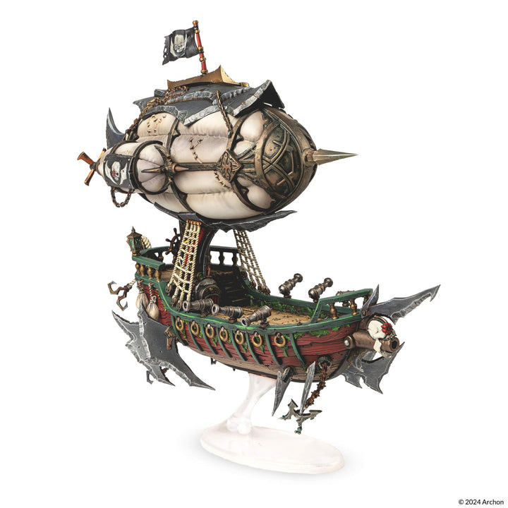 Dungeons &amp; Lasers Deuslair Flying Pirates Luftschiff Miniatur – für DND- und 5E-kompatible RPG-Spiel