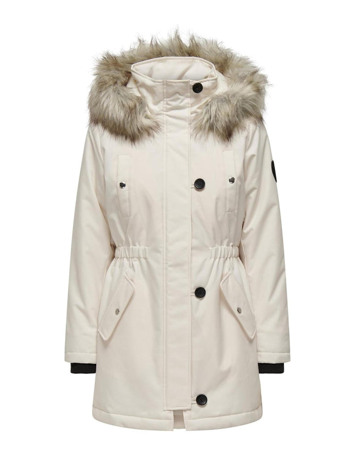 ONLY Female Langer Parka ONLIRIS Langer Parka XS Eggnog, XS Eggnog