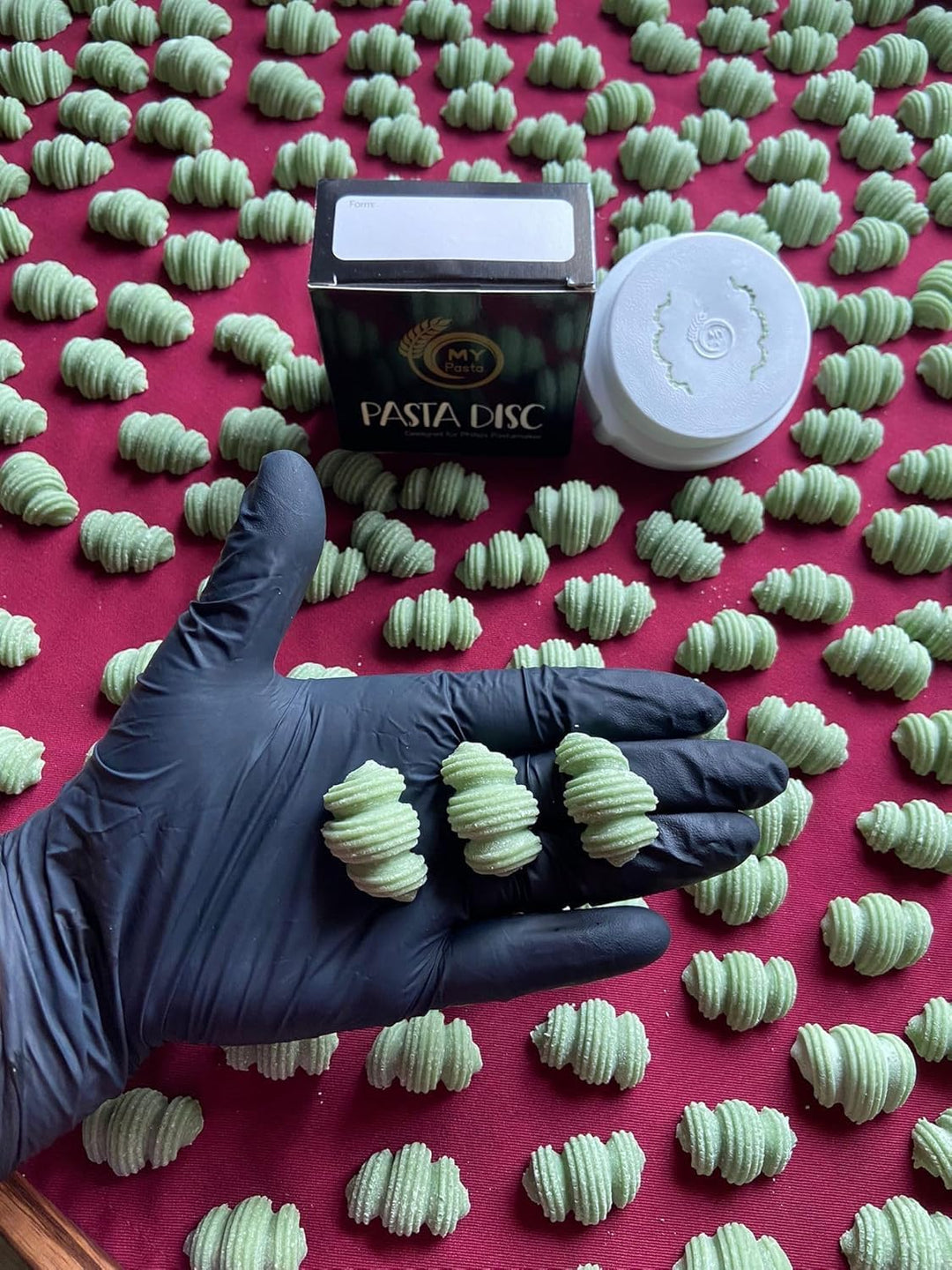 MY PASTA – Gnocchi Sugo - gestreifte Muscheln – Nudelmaschinen-Scheibenmatrizen | Advance Pasta-Sche