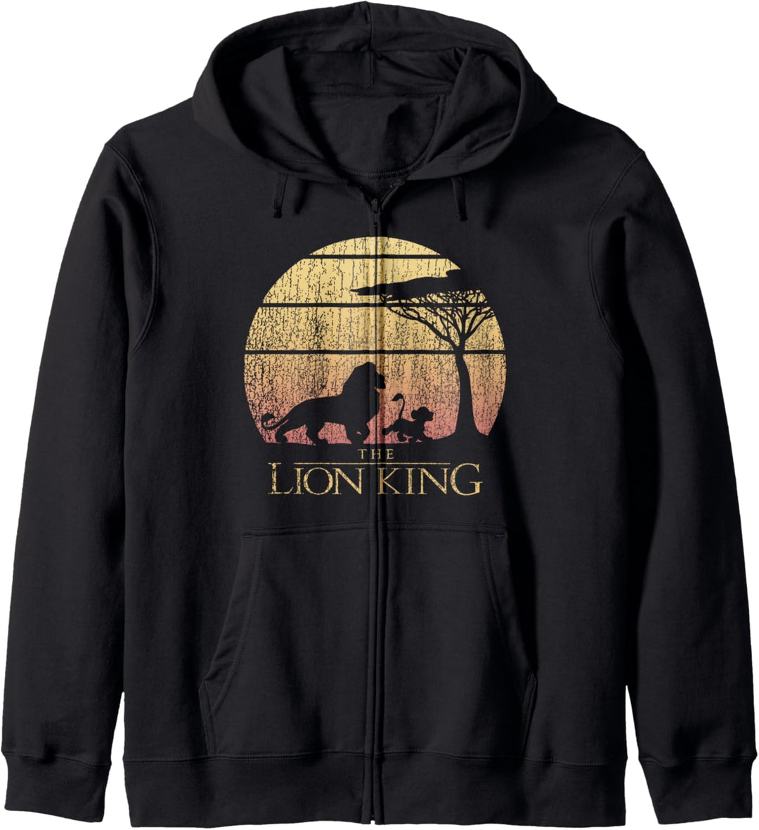 Disney Lion King Vintage Sunset Logo Kapuzenjacke