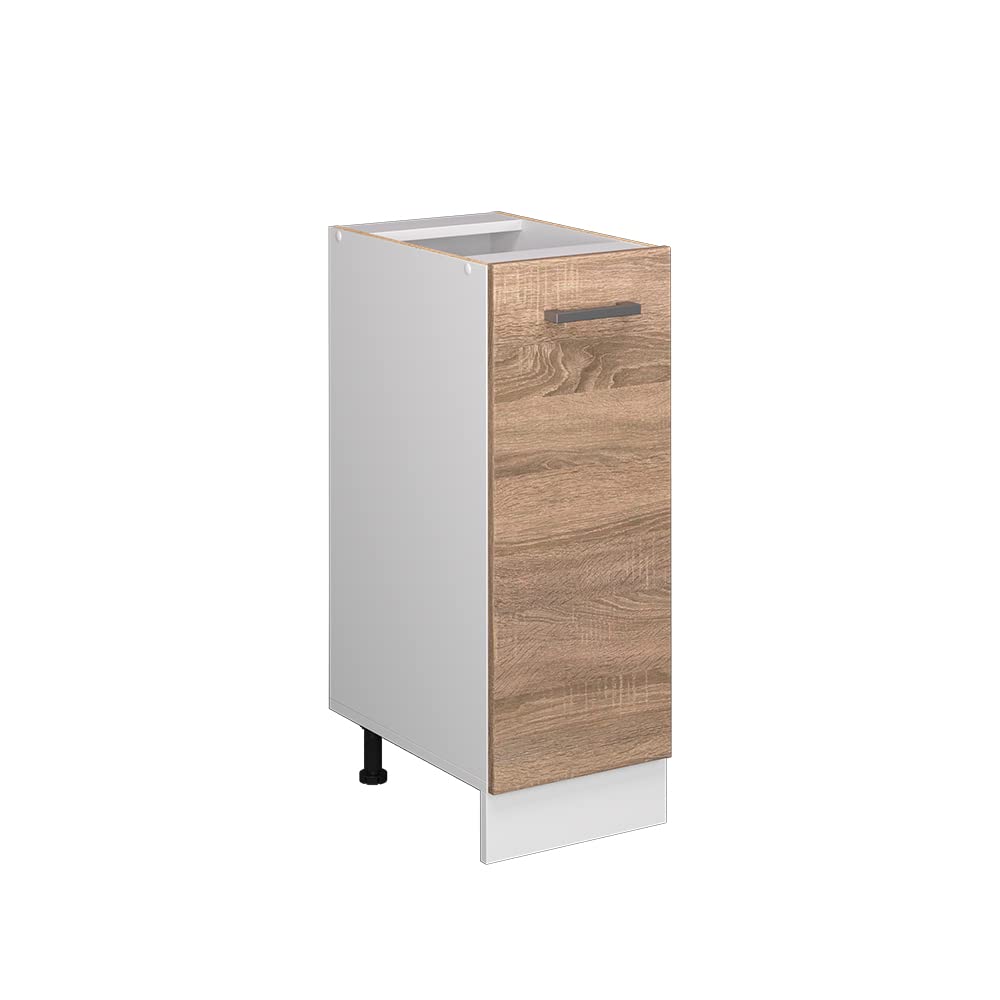 Vicco Apothekerschrank R-Line, Sonoma/Weiss, 30 cm ohne Arbeitsplatte Sonoma Apothekerunterschrank 3