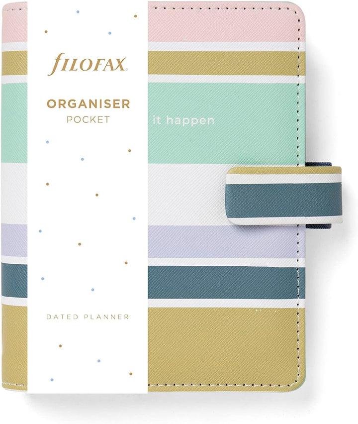 Filofax Pocket Good Vibes Organizer, gestreift Tasche, Tasche