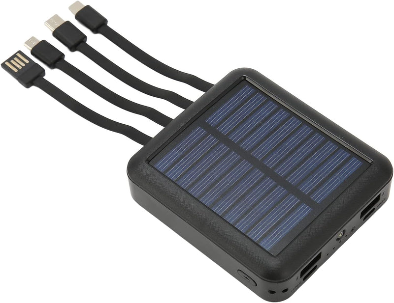 20000mAh Solar Phone Power Bank, Tragbare wasserdichte Solar Power Bank mit Ladekabel für den Aussen